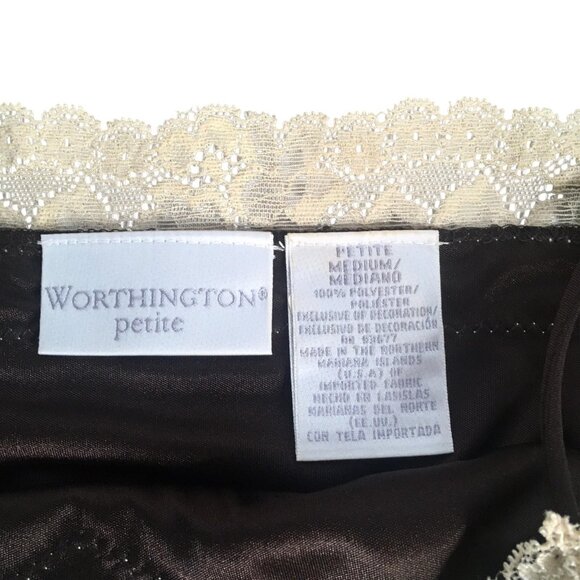 A. Byer Jacket Womens Medium Gold Brown Floral Jacquard Satin Tie Waist Blazer - Picture 10 of 16